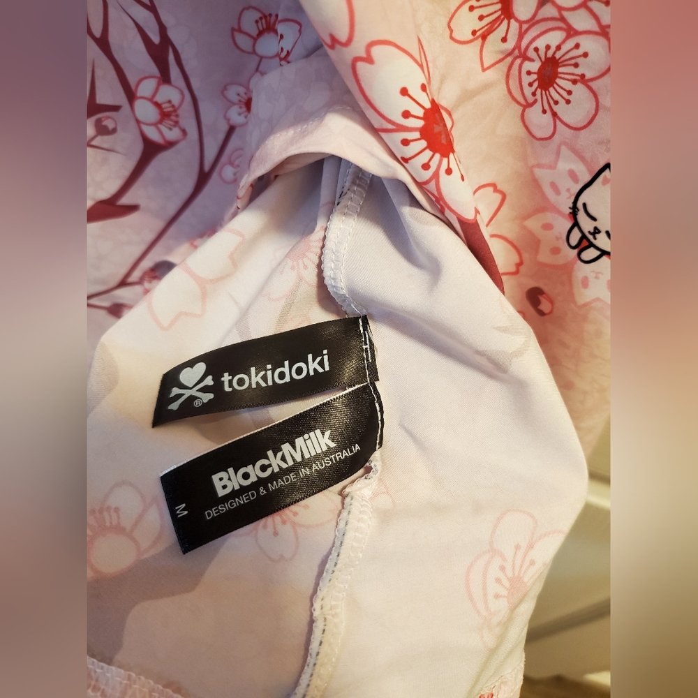 Blackmilk cherry blossom unicorno evil v dress - limited - Picture 5 of 5